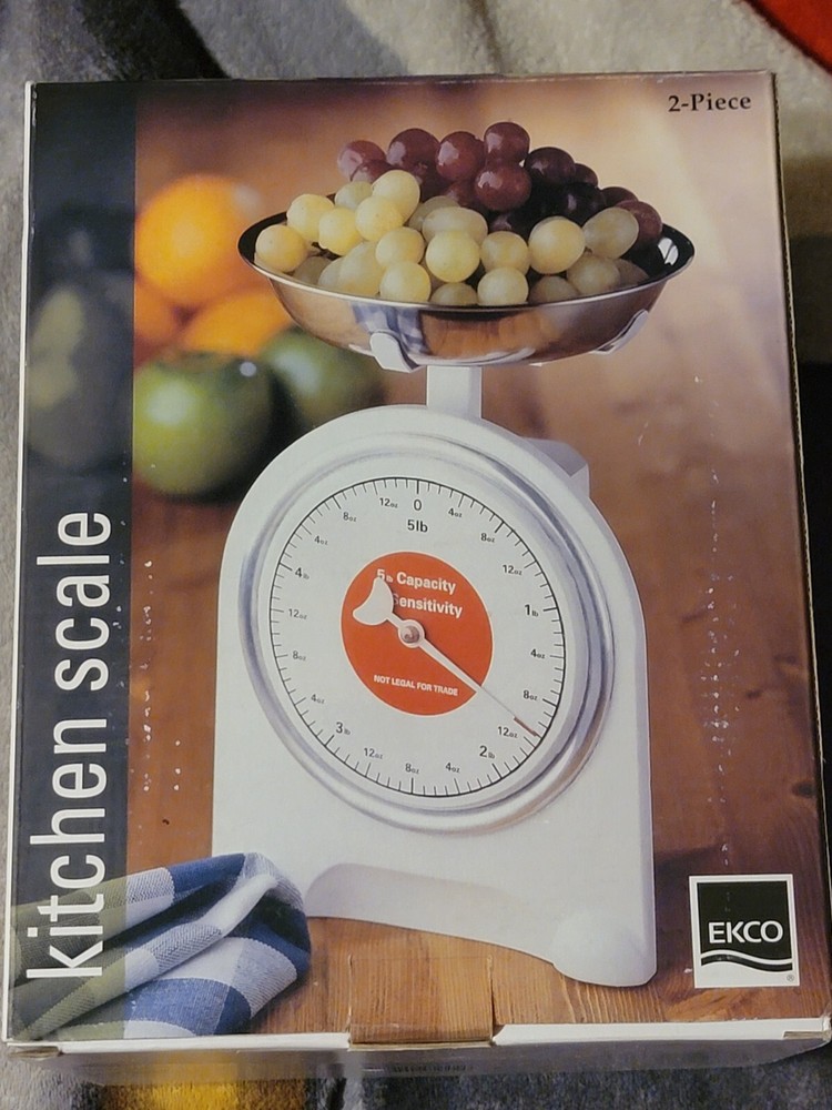 Ekco 2 Piece 5lb Pound Vintage Style Kitchen Scale