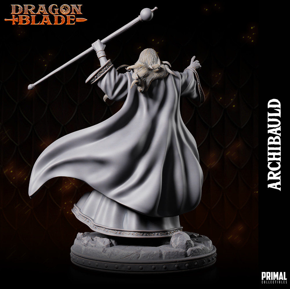 Wizard ArchBauld | Primal Collectibles | Compatible with D&D/AoS