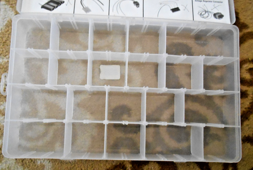 NAPA Echlin Electrical Connector Asst. ECA1000 Plastic Container Storage Box
