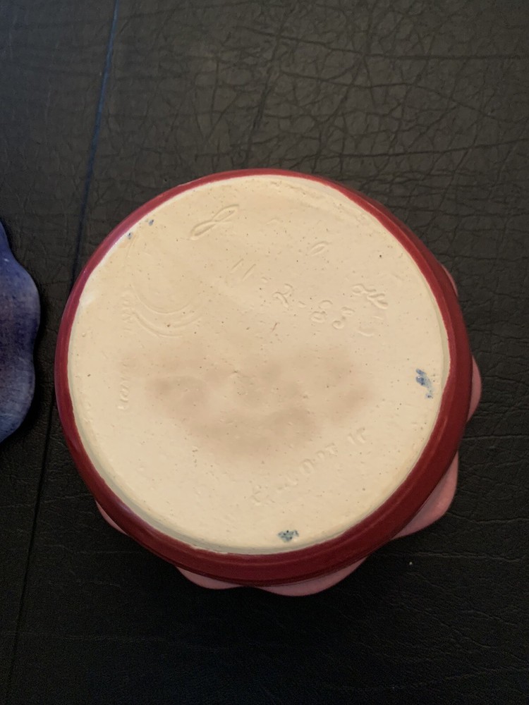 Pair ofHandmade Apple Bakers Signed and Dated