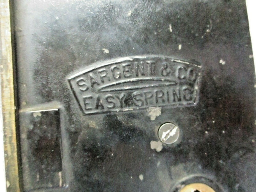 Sargent Easy Spring Bare Mortise Lock Reversible Handing Antique 2 Push Buttons