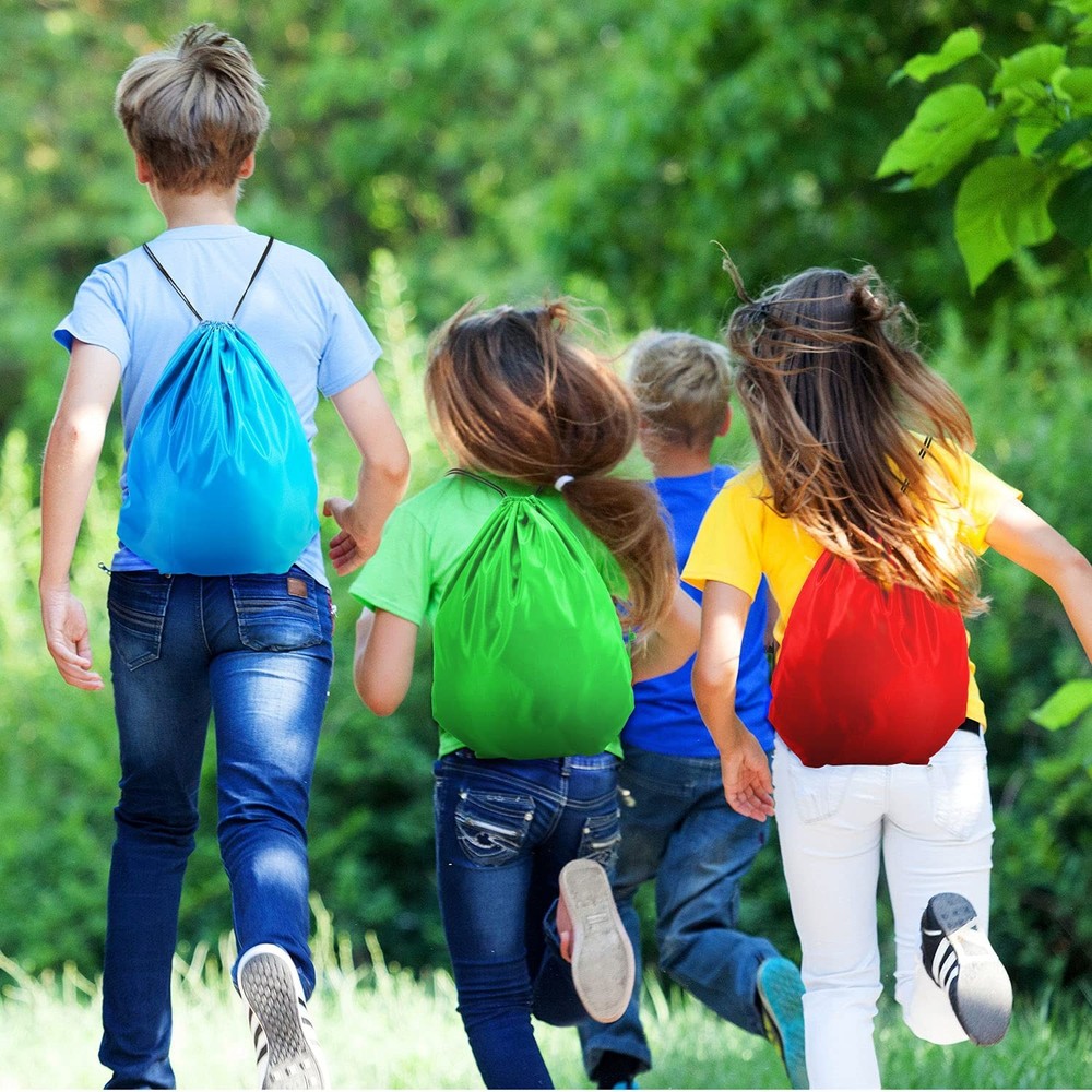 Shappy 80 Pack Drawstring Backpack approx. 13.39 x 16.93 inches, Multicolor