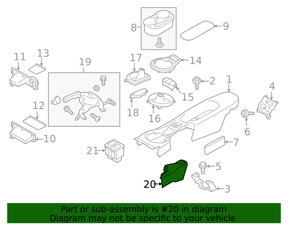 Genuine Subaru Boot Cover 92123CA310