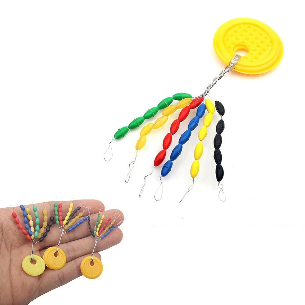 Stop Beads Line Stoppers Beads Fishing Float Stops Rig Buffer Rubber Sliding