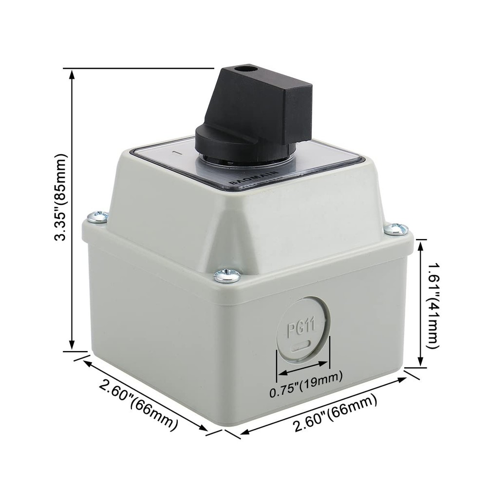 Universal Rotary Changeover Switch --S with Small Master Switch Exterior Box ...