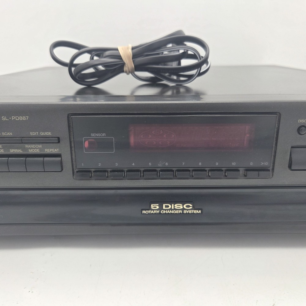 Technics SL-PD887 5-Disc CD Changer Player MASH - Tested Works - No Remote