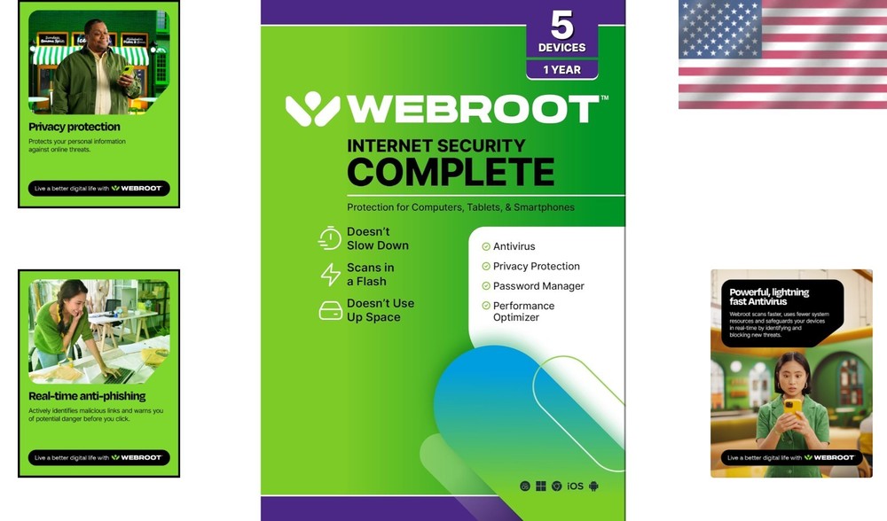 Internet Security Complete 2025: 5 Device Antivirus + Password Manager & Backup