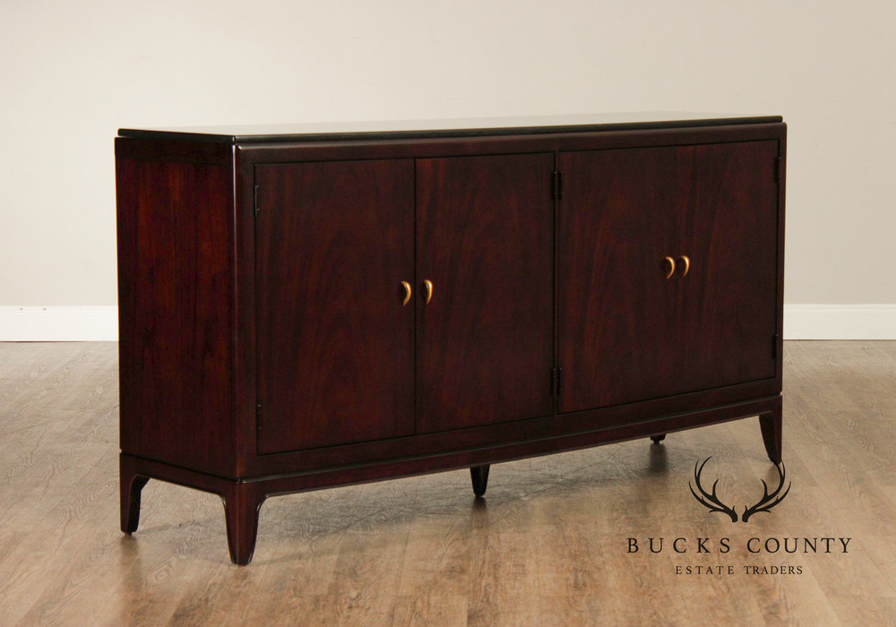 Thomasville Modern Art Deco Style Granite Top Buffet Sideboard