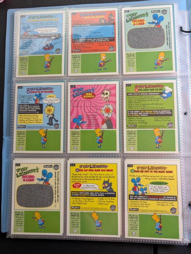 The Simpsons Series 2 1994 Skybox Complete set (80 Cards)