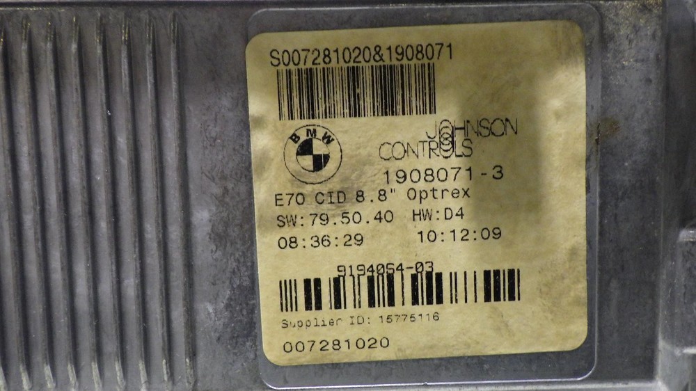08 BMW X5 Info Screen 1138730