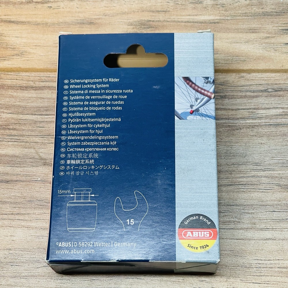 ABUS NutFix 3/8 Solid Axle Locking Nut SINGLE