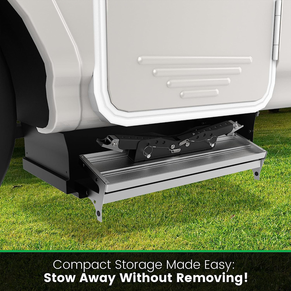 Travel Solid Stance RV Step Stabilizer Kit for 5th Wheels, Trailers & Motorhomes