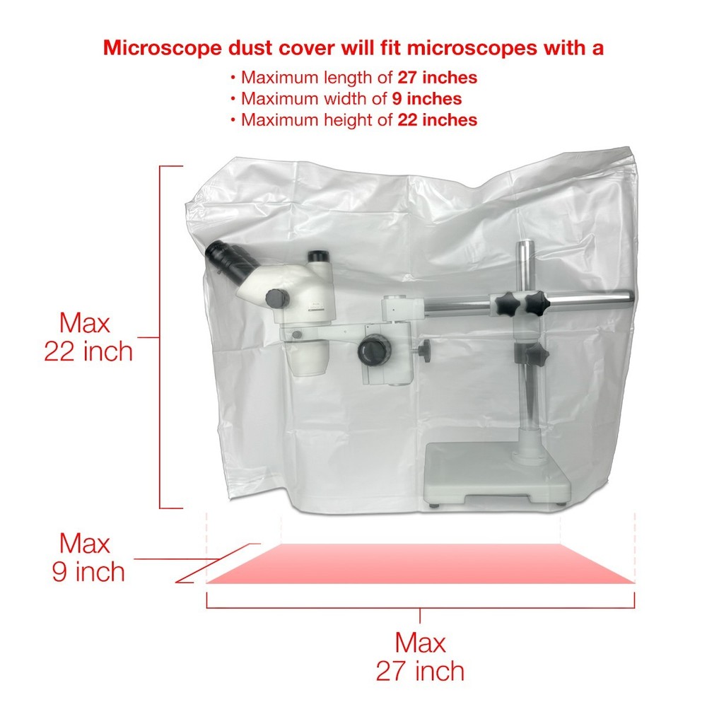 Microscope Dust Cover, Frosted, Vinyl (Large)