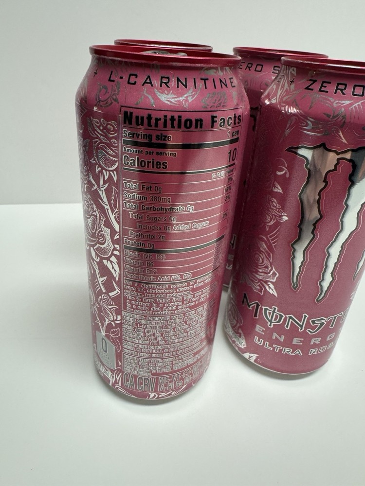 4 Pack Monster Energy Ultra Rosa Zero Sugar Discontinued