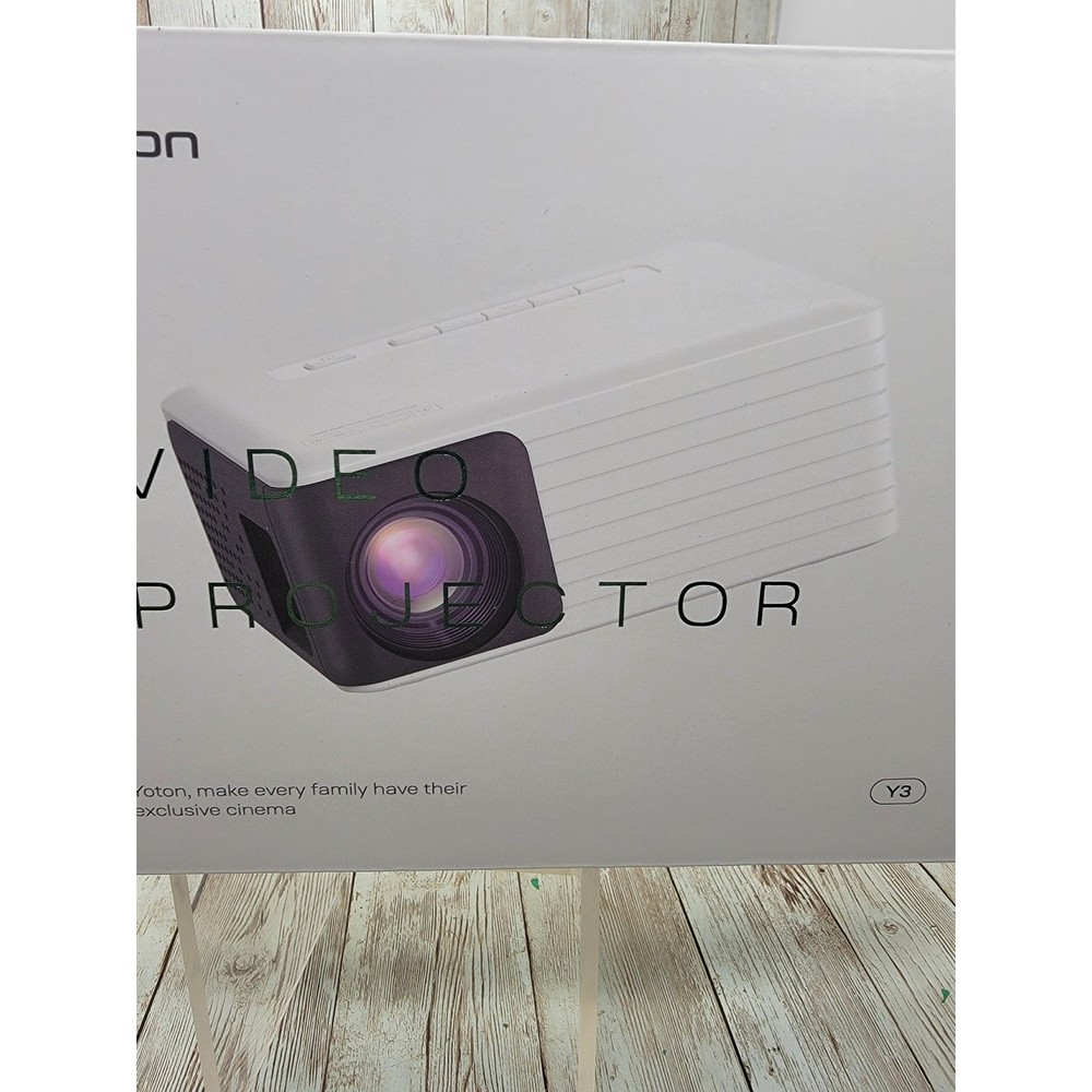 Yoton Mini Projector w/WiFi and Bluetooth 1080P Supported w/Projector Screen