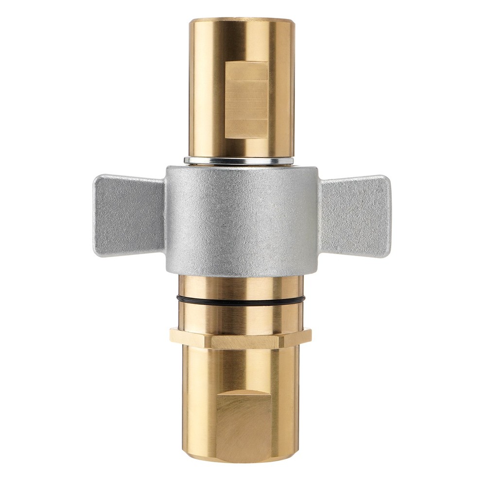 1" NPT Wet-Line Wing Nut Hydraulic Quick Disconnect Coupler / Coupling Set