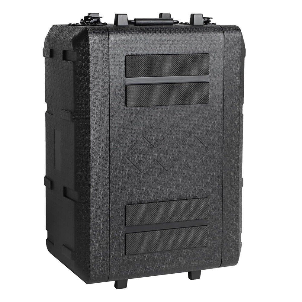 4U Rack Case 11" Depth, 19" Rackmount Flight Case with Microphone Compartments