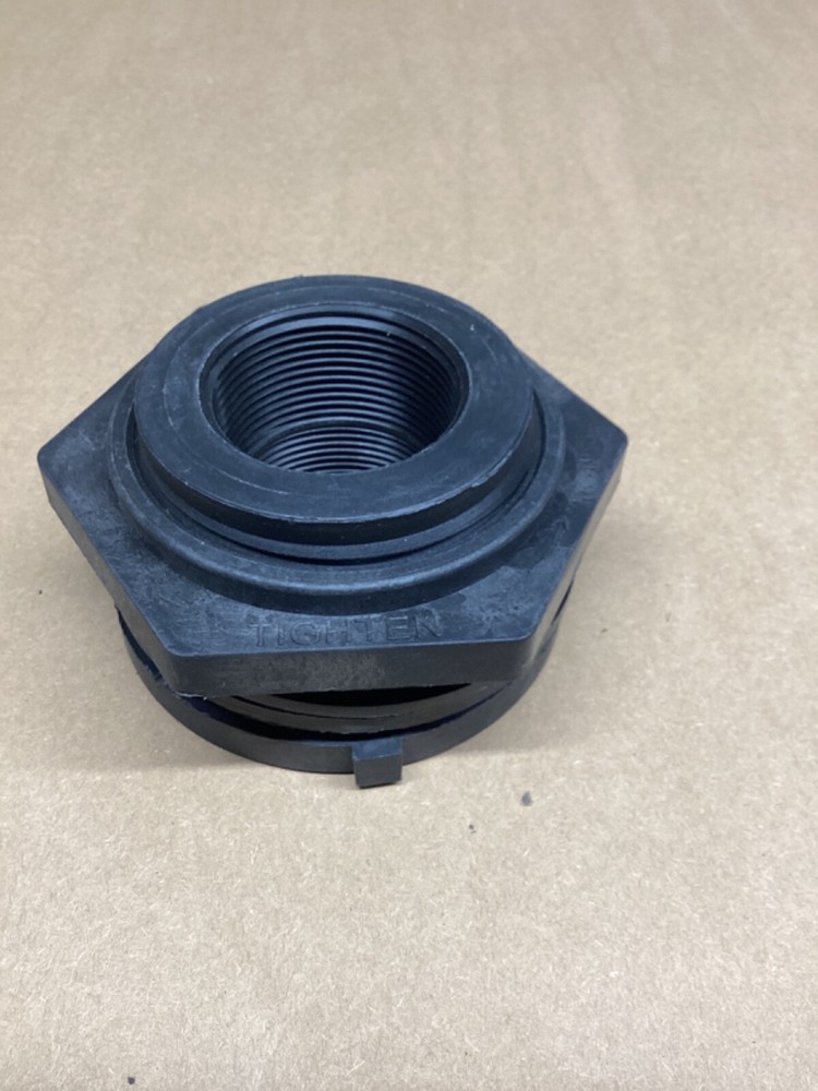 1-1/2”  PVC Bulkhead Fitting Reverse Threaded #4009M60