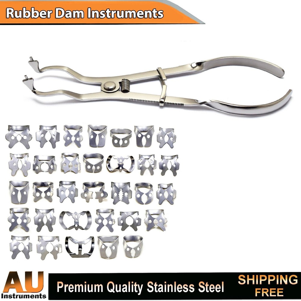 Endodontic Instruments Rubber dam Ivory Light Brinker Clamp Surgical Instruments