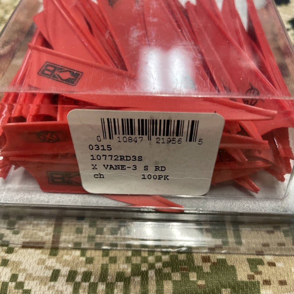 Bohning Archery X Vane 3” Red 100 Pack