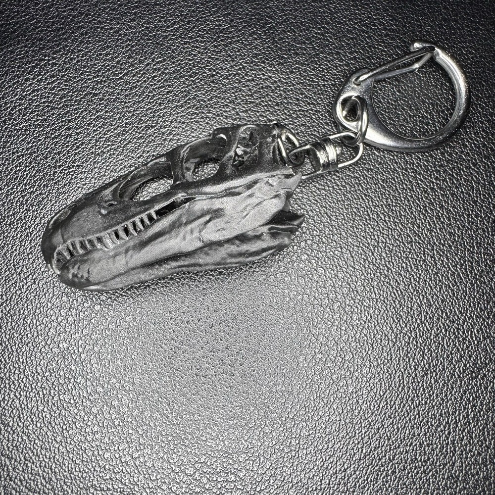 Utahraptor | Resin Keychain Skull Replica (Translucent)