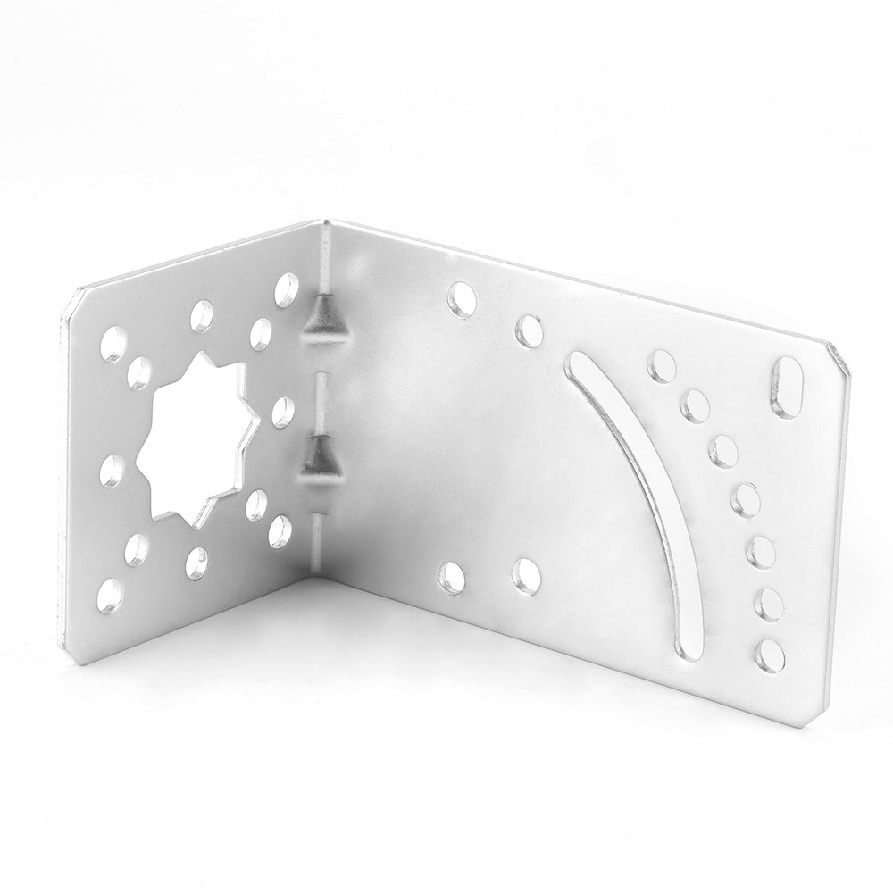 ZDTECH Pole Mount Bracket L Mounting to Wall Hardware Silver