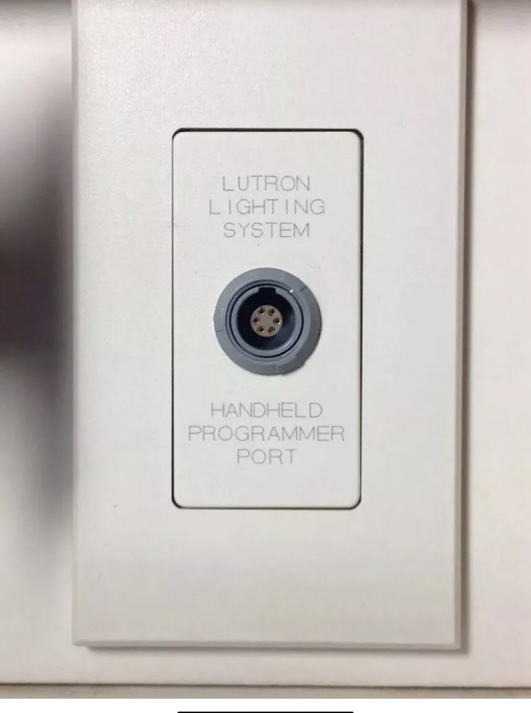 LUTRON NTOMX-HHP-WH WHITE HANDHELD PROGRAMMER PORT WALLJACK