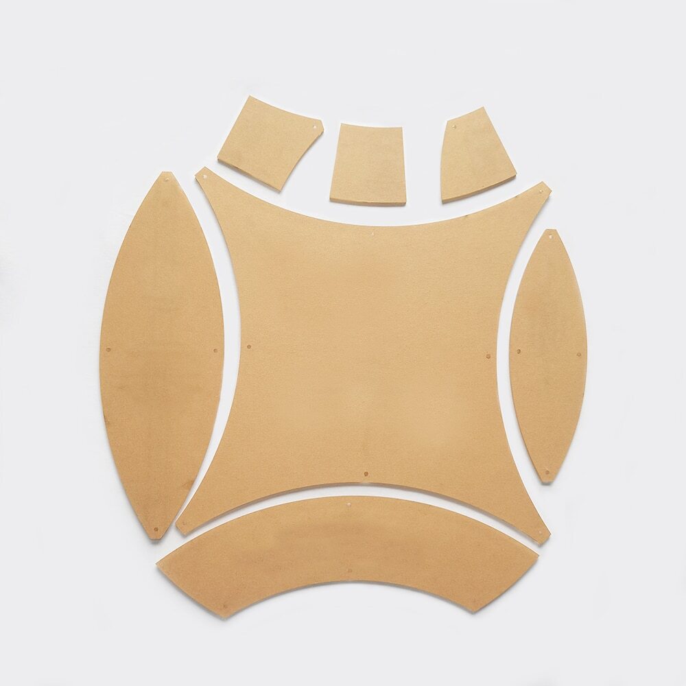 Acrylic Double Wedding Ring Template Sewing Template