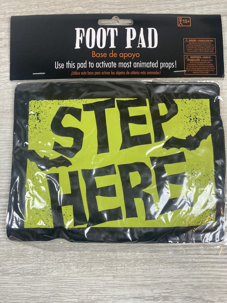 Halloween Footpad Activator Animated Prop Step Here Foot Pad