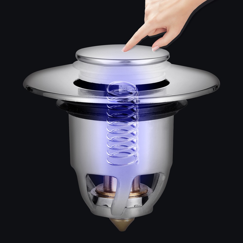 3 PCS Universal Bathroom Sink Stopper Wash Basin Core Bounce Pop Up Drain Filter