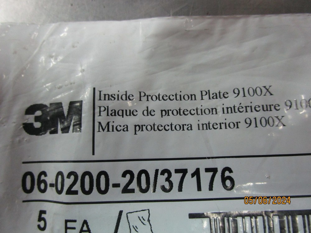 3M 9100X Inside Protection Plate 5 Pack 06-0200-20/37176