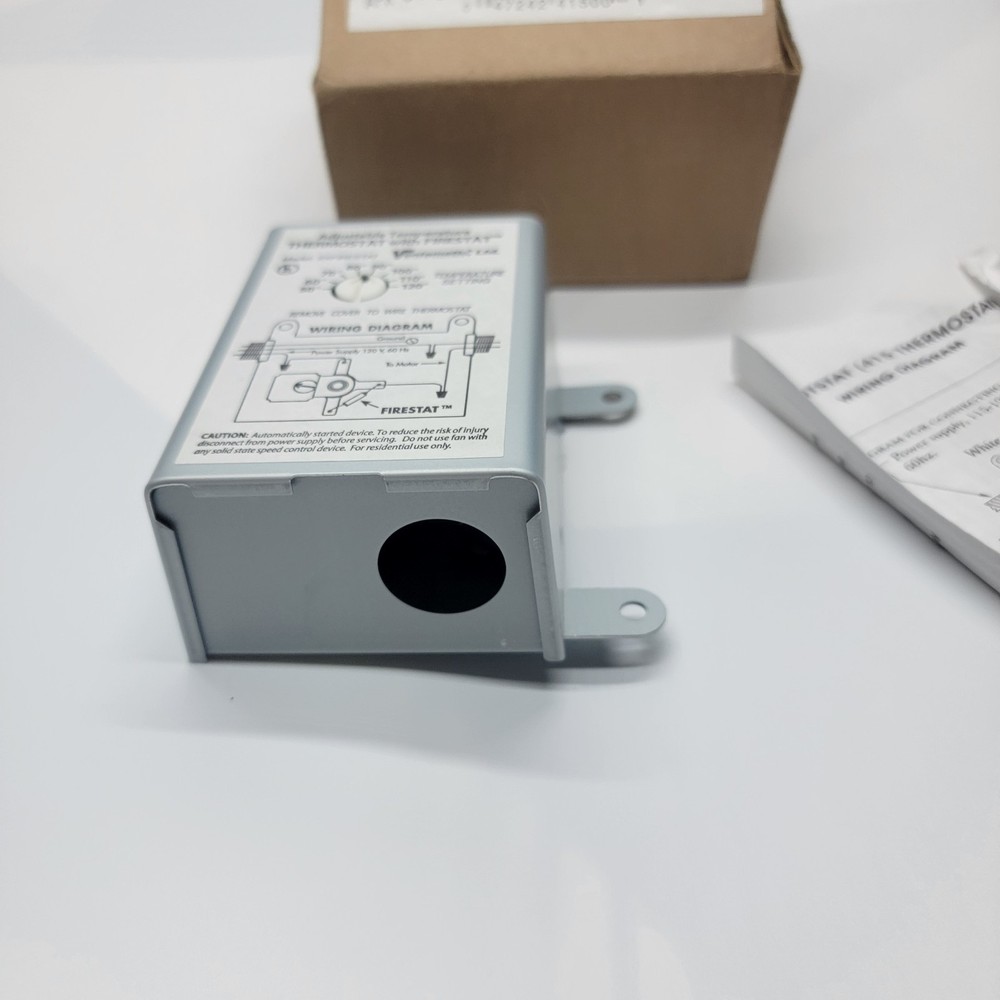 10 Amp Ventamatic Adjustable Fan Thermostat Firestat For Power Attic Ventilators