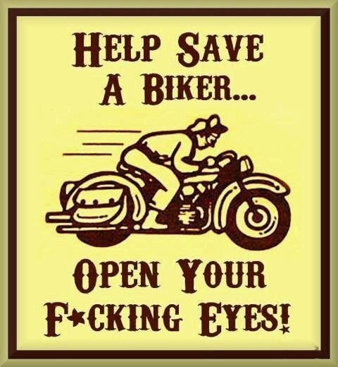 Funny Save a Biker, Flat Flexible Toolbox - Cabinet Magnet, 42 MIL