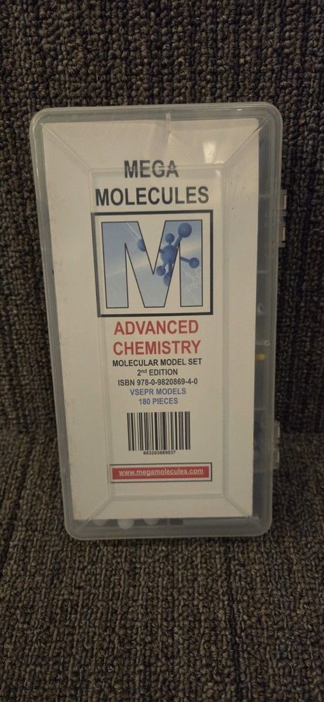 MEGA MOLECULES Advanced Chemistry Molecular Model Set 180 Pieces Student