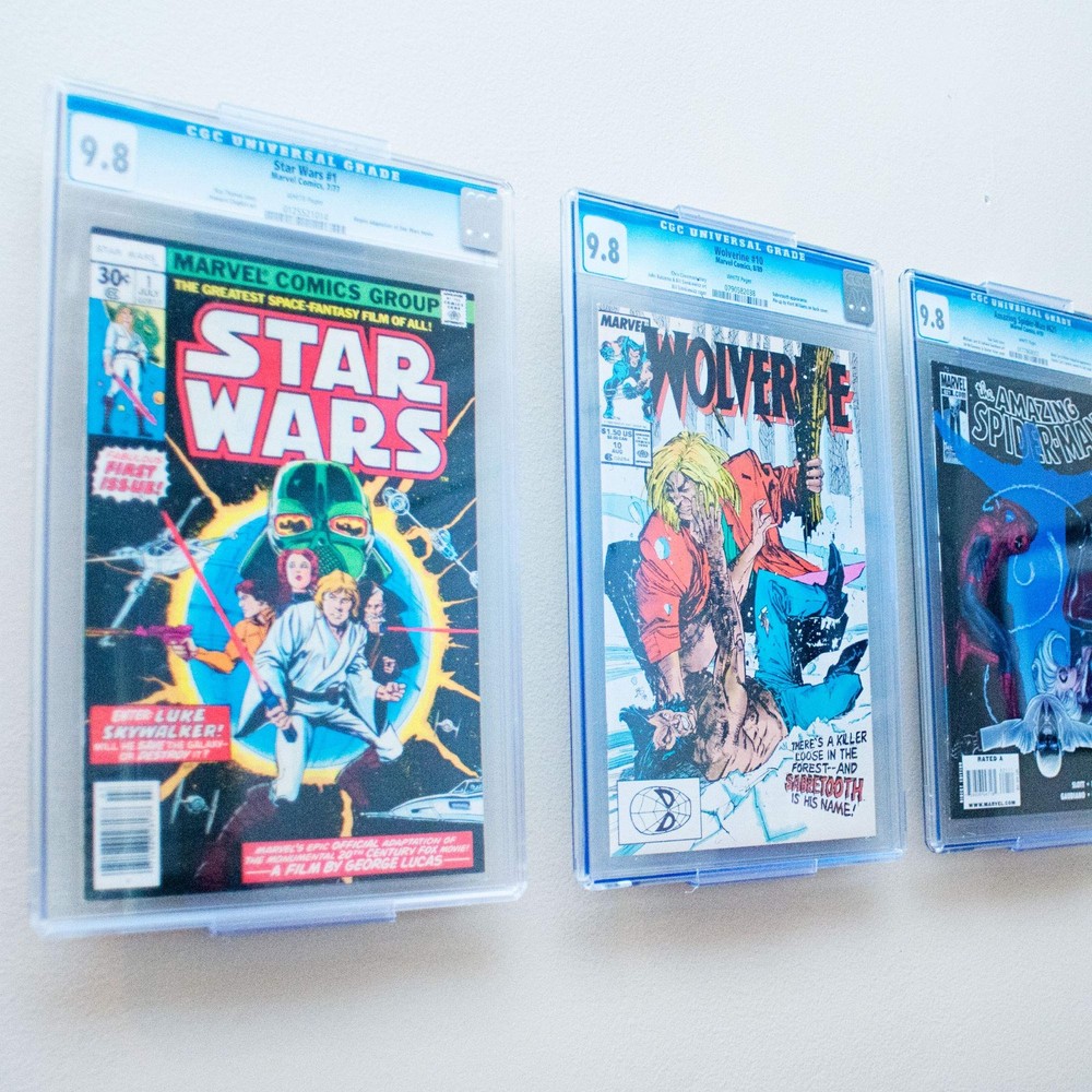 CollectorMount Comic Mount 5 Pack, Comic Book Shelf Stand or Wall Mount Displ...