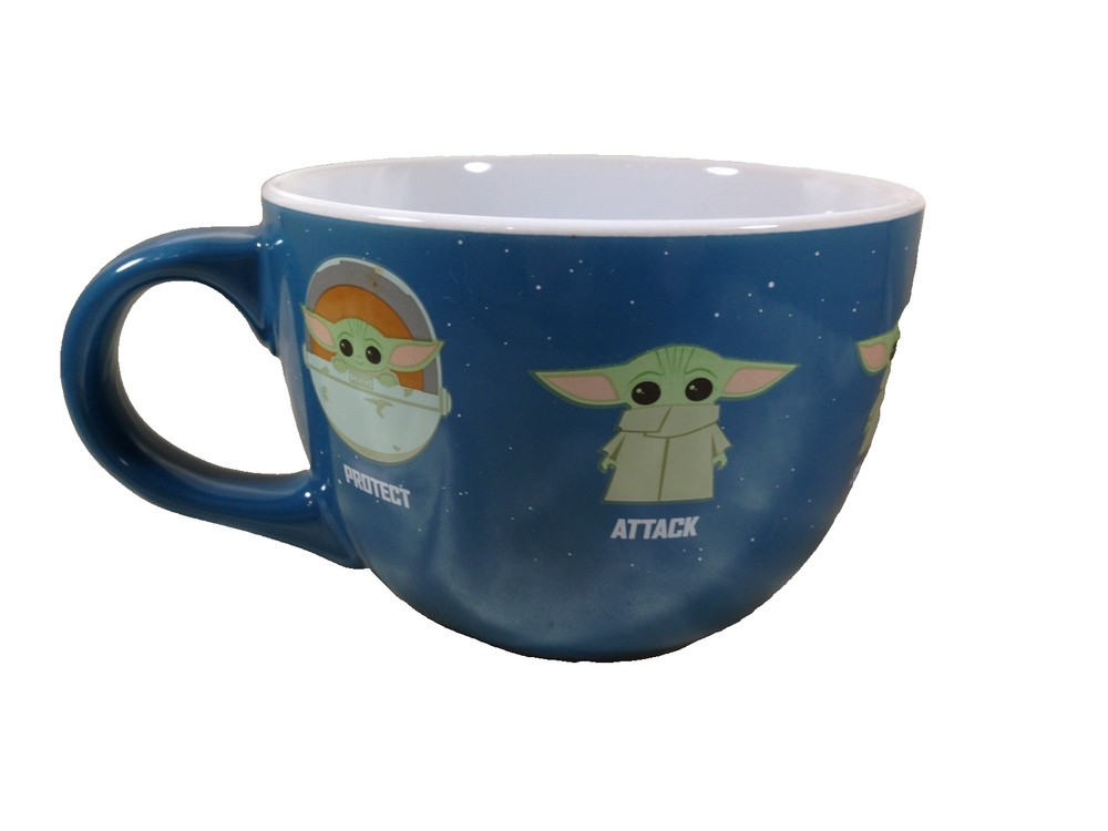 Ceramic Star Wars Grogu Soup Mug Protect Attack Snack