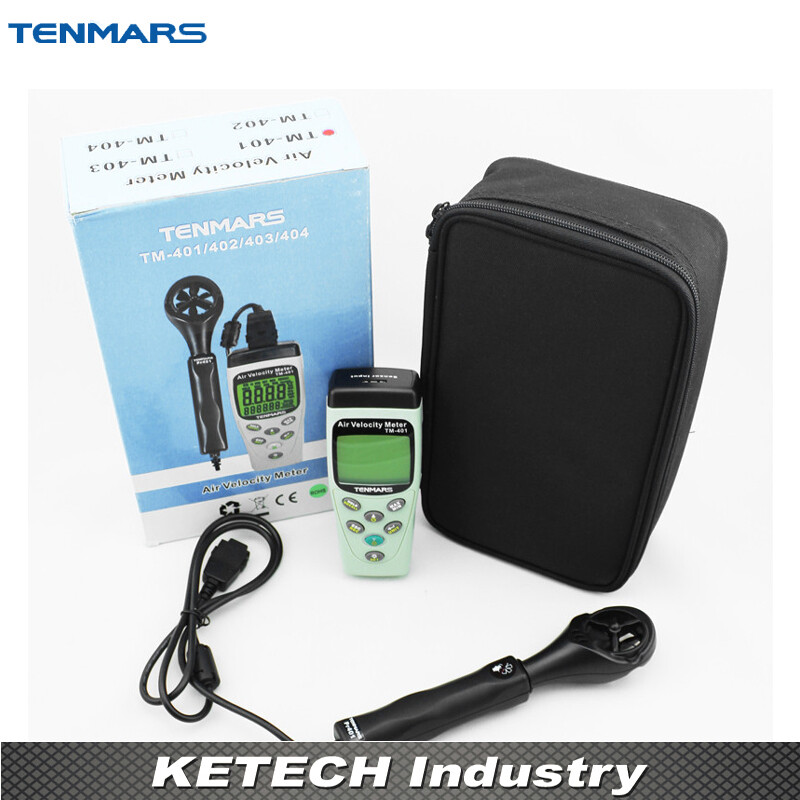 TENMARS TM-401 Multi-function Anemometer Temperature Humidity Stress Tester