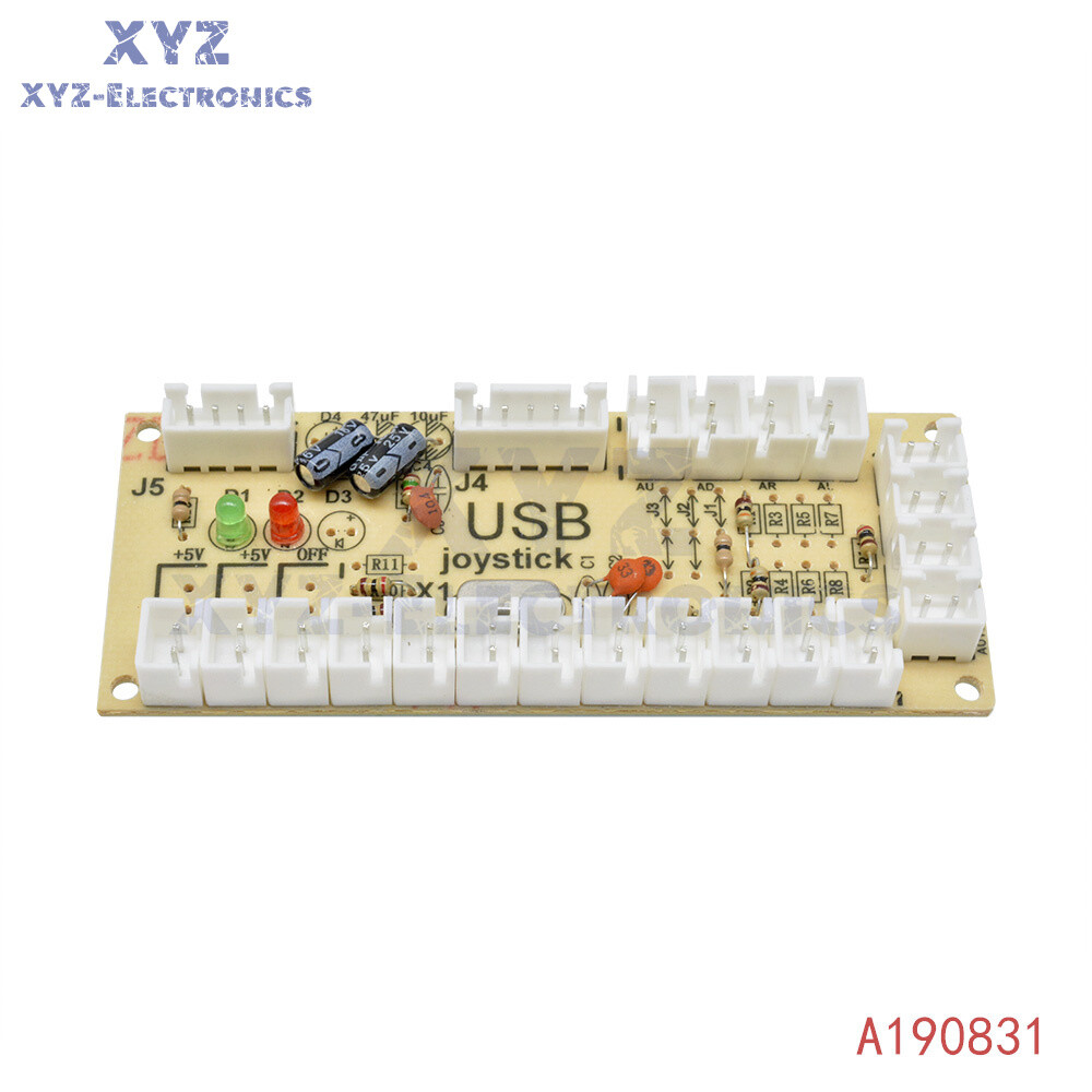 USB Encoder Zero Delay Arcade PC to Joystick MAME 5Pin Sanwa Push Button cable