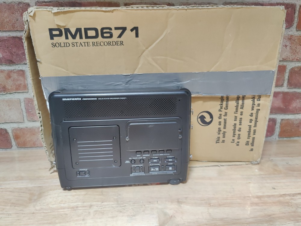 Marantz PMD 671 Solid State Recorder MISSING POWER SUPPLY