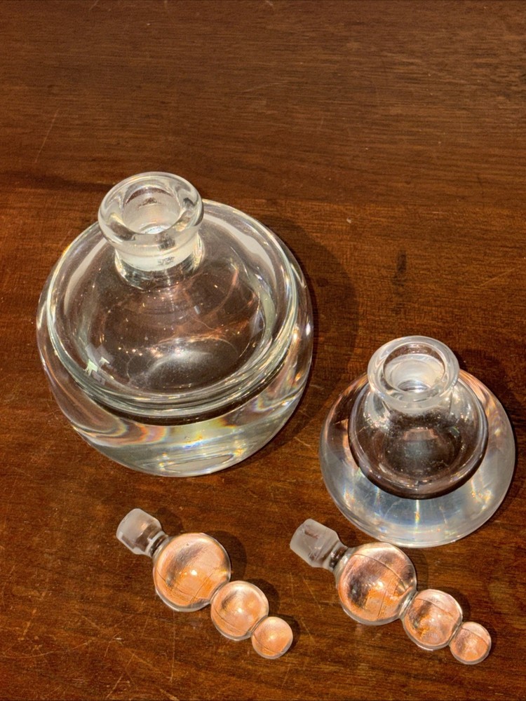 Bubble Top Perfume Bottles Glass Stoppers 2