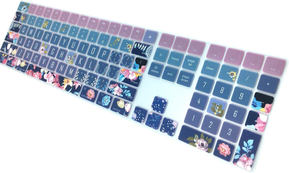 Silicone Keyboard Cover for Apple Imac Magic Keyboard with Numeric Keypad MQ052L