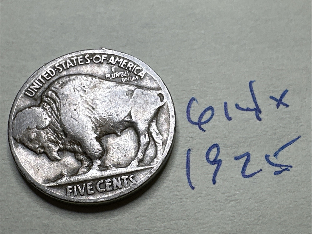 1925 5C Buffalo Nickel 614X