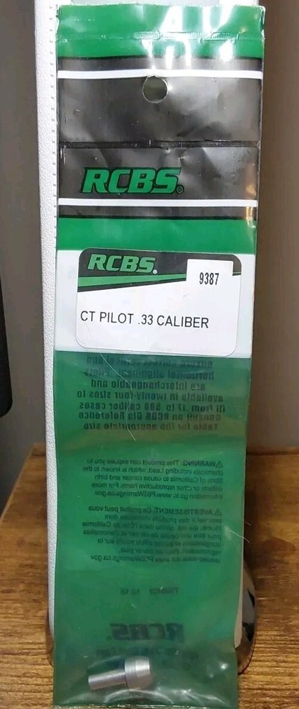 RCBS Case Trimmer Pilot For .33 Caliber Steel #9387 NISP