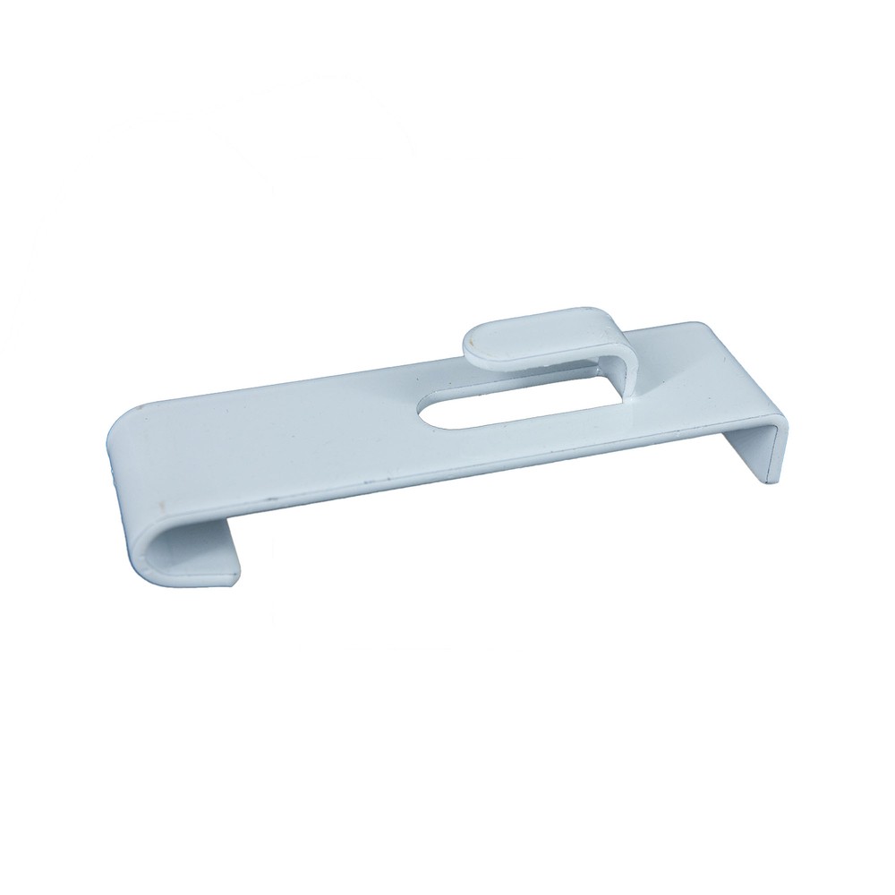 SSWBasics White Notch Hook for Wire Grid - Gridwall Hooks - White Flush Mount