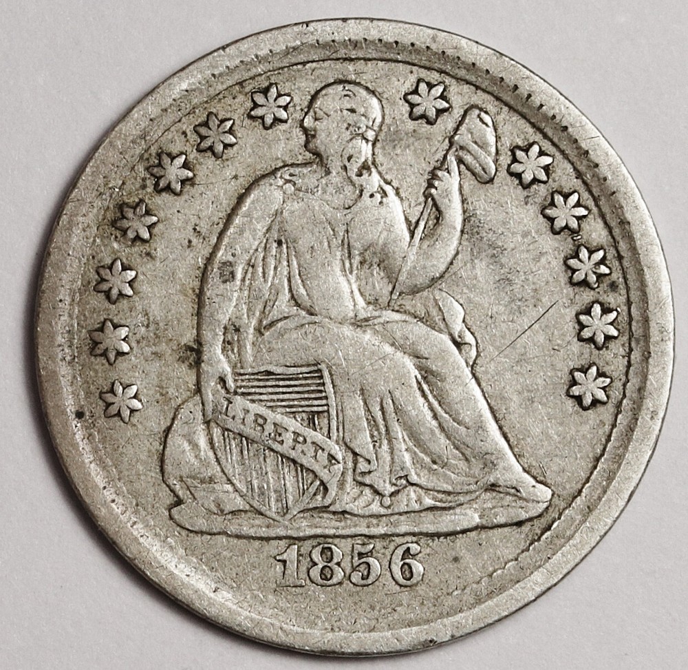 1856 Liberty Seated Half Dime.  XF.  165299