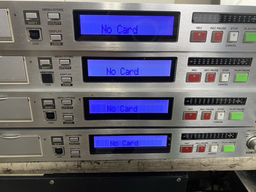 Lot of 4 Marantz PMD580 Rack-Mount CompactFlash Network Solid State Recorder