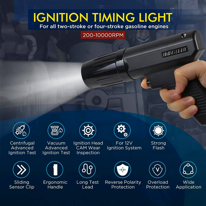 Car Ignition Timing Light Spark Plug Inductive Petrol Engine Tester Repair Tool