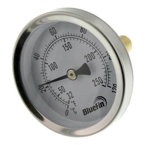 Thermometer 1/2" Npt Thread For Homebrew Boil Kettle Mash Tun Beer Keg Still Pot