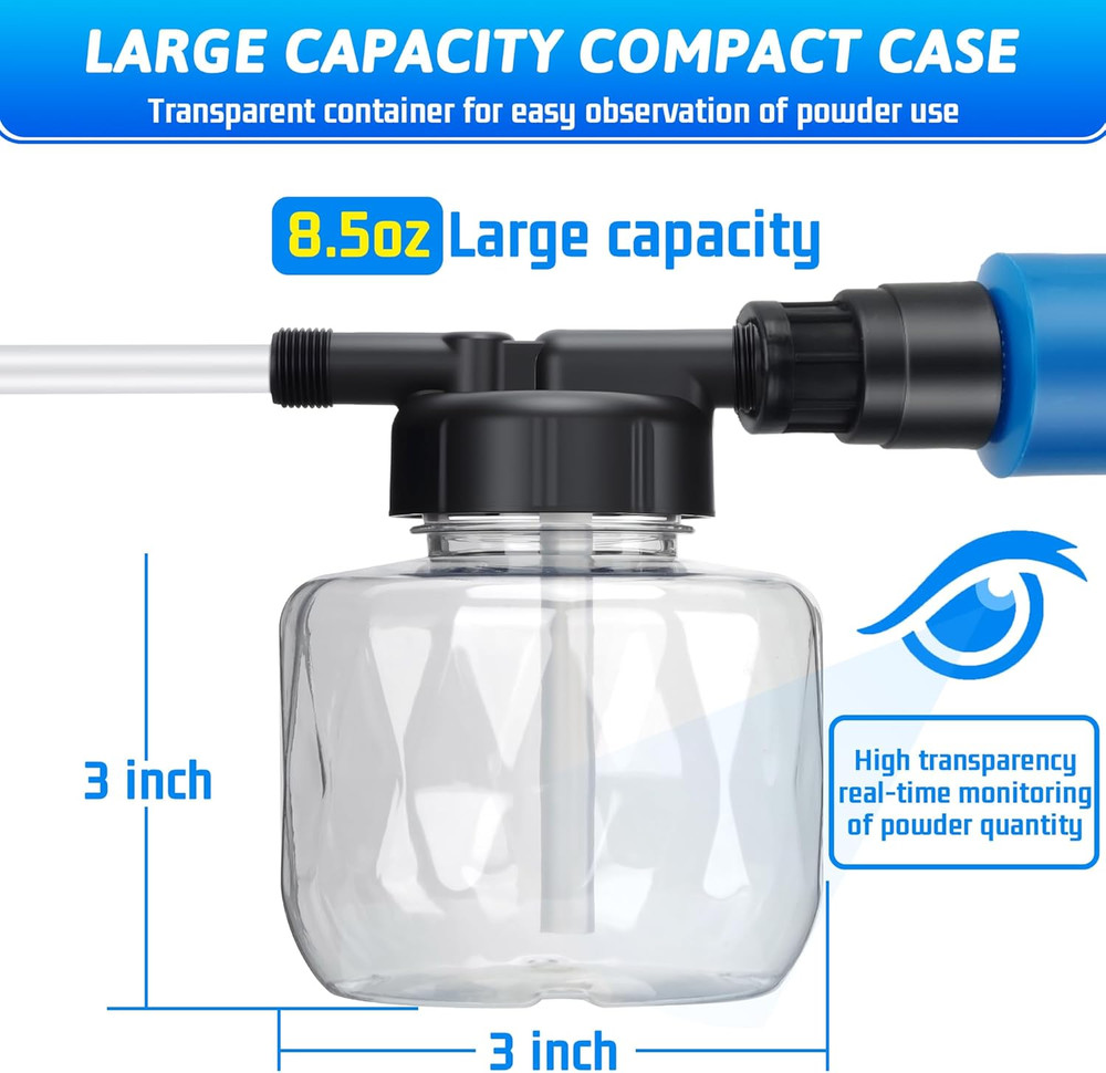 19" Powder Duster Sprayer with Push-Pull Air Pump for Diatomaceous Earth, Delta