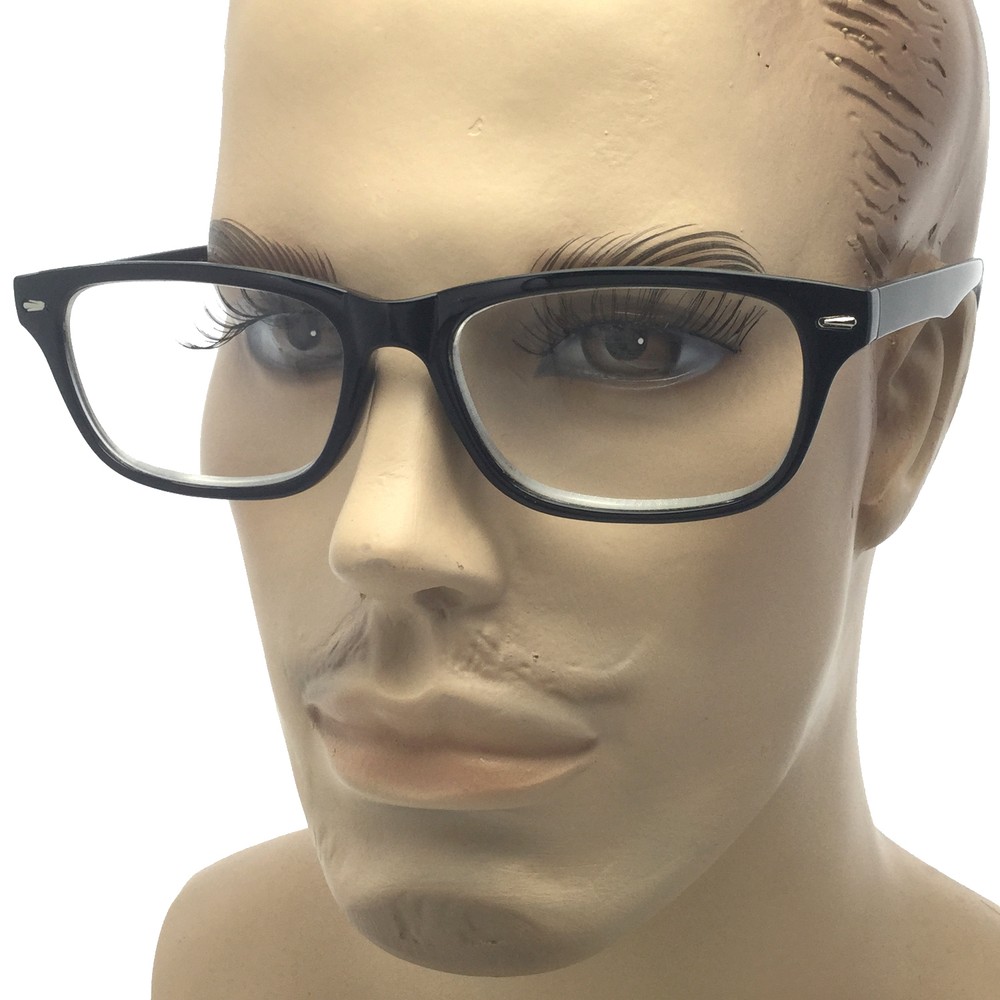 Magnified High Power Clear Lens Rectangular Reader Reading Glasses Unisex
